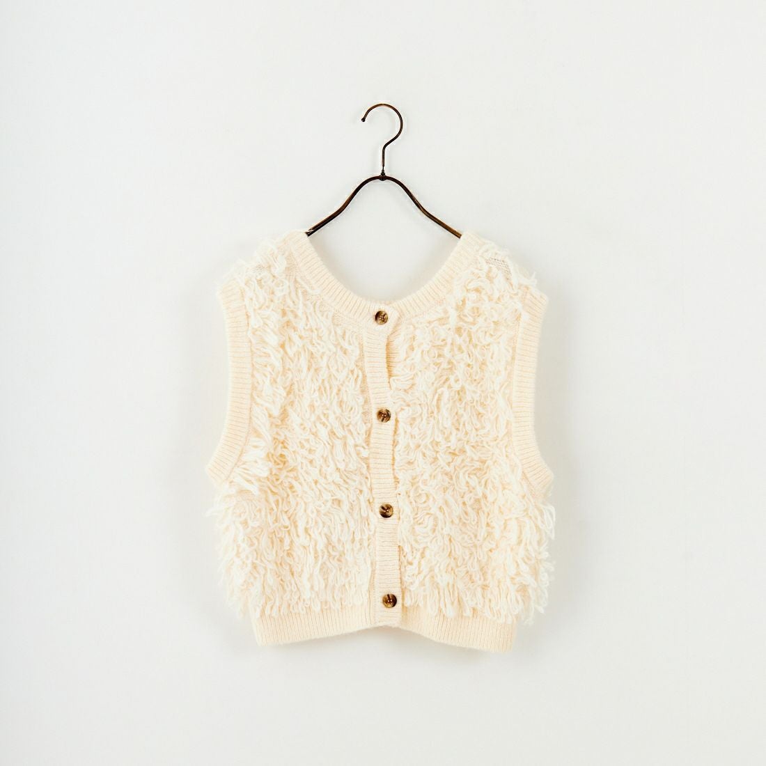 nenom [ネノム] マルチWAY フリンジショートベスト [NE25131028] 21 IVORY