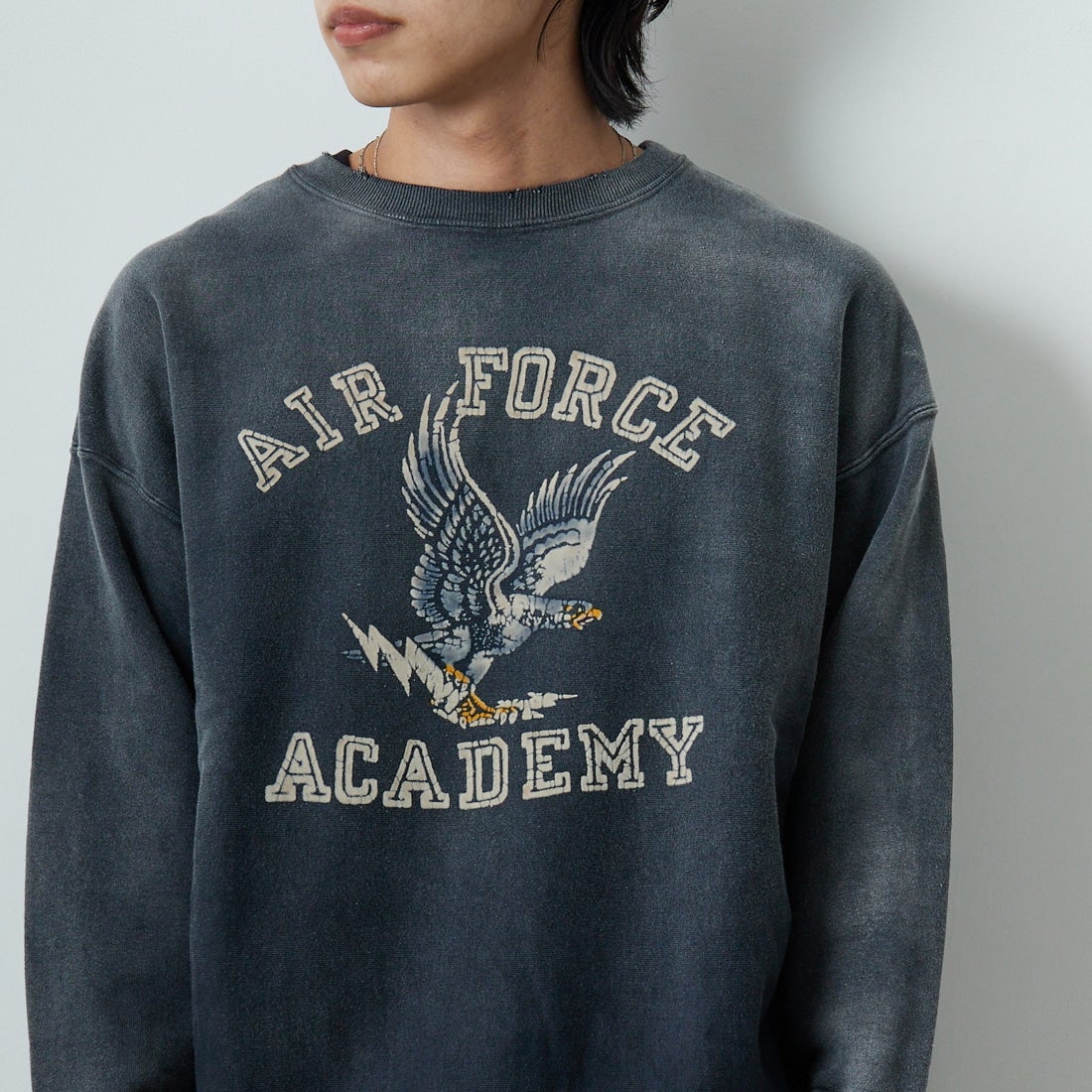 BOW WOW [バウワウ] U.S. AIR FORCE フロッキーロゴスウェット [BW252-UAES] AGED BLACK