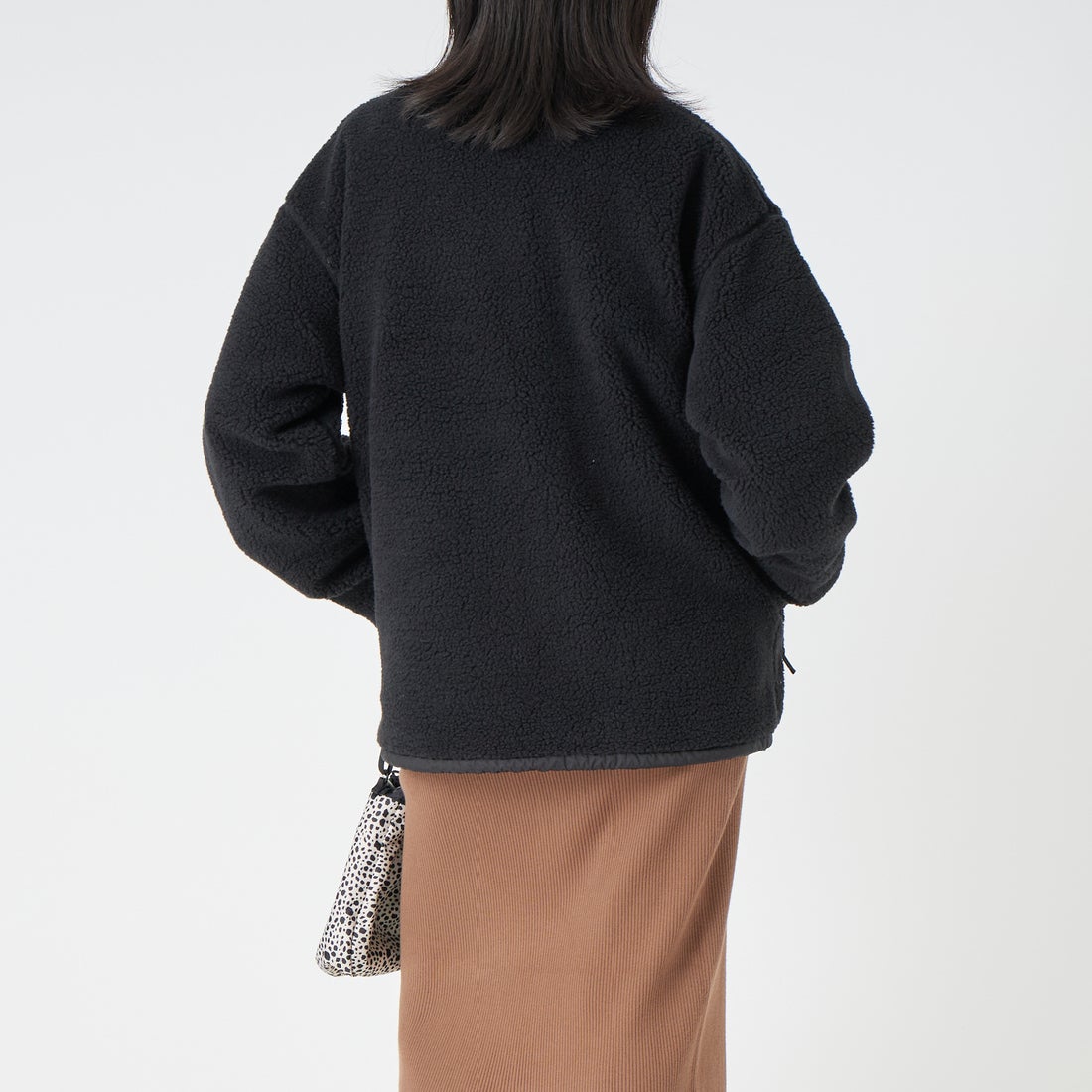 THE NORTH FACE [ザ ノースフェイス] リバーシブル エクストリームパイルフリースジャケット [NP72536] K &&モデル身長：162cm 着用サイズ：S&&