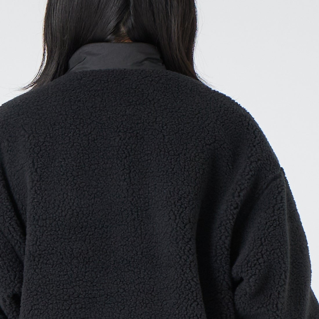THE NORTH FACE [ザ ノースフェイス] リバーシブル エクストリームパイルフリースジャケット [NP72536] K &&モデル身長：162cm 着用サイズ：S&&