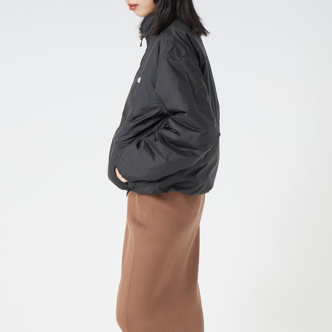 THE NORTH FACE [ザ ノースフェイス] リバーシブル エクストリームパイルフリースジャケット [NP72536] K &&モデル身長：162cm 着用サイズ：S&&