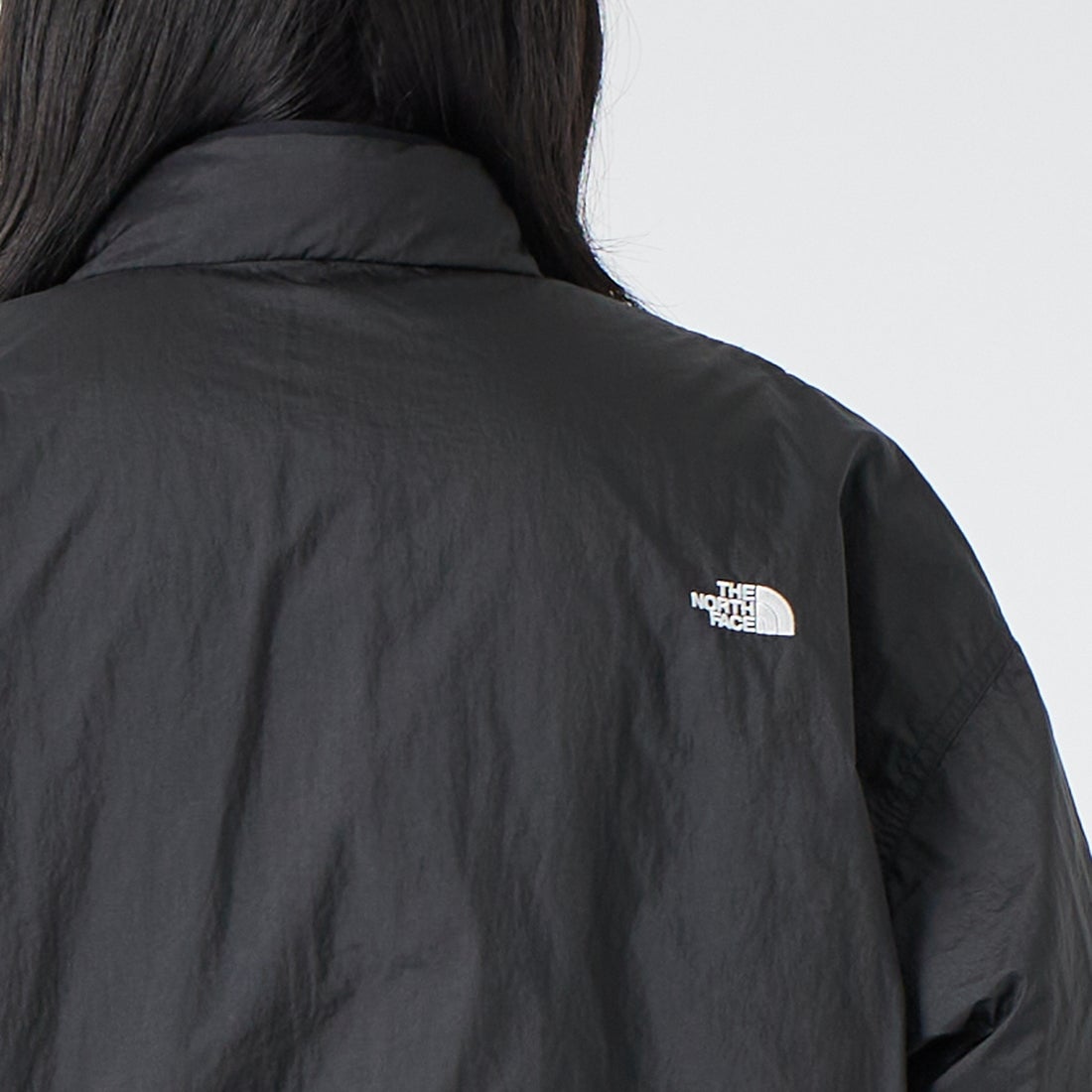 THE NORTH FACE [ザ ノースフェイス] リバーシブル エクストリームパイルフリースジャケット [NP72536] K &&モデル身長：162cm 着用サイズ：S&&