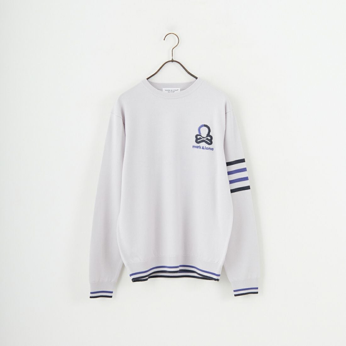 MARK & LONA [マークアンドロナ] ウールクルーネックセーター [MLM-5C-AB01] LT.GREY