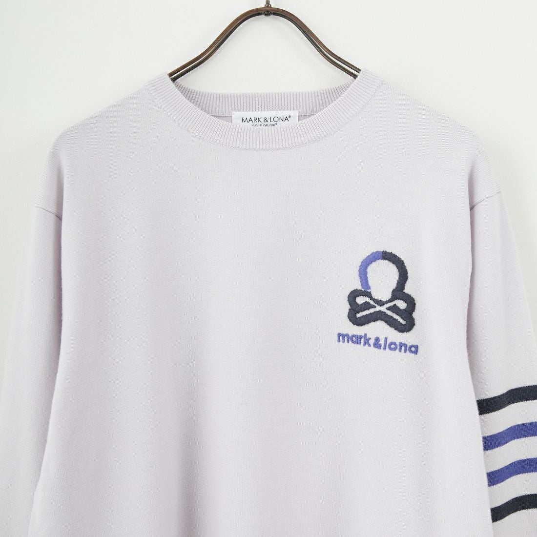 MARK & LONA [マークアンドロナ] ウールクルーネックセーター [MLM-5C-AB01] LT.GREY