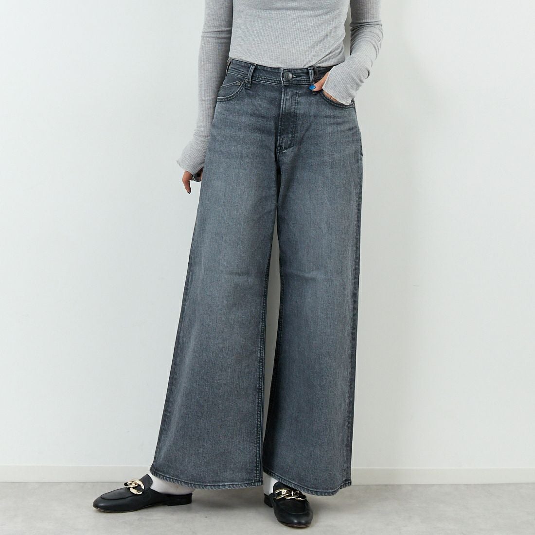 YANUK [ヤヌーク] ルーズバギー KATE/ケイト [57153089] OFG &&モデル身長：167cm 着用サイズ：25&&