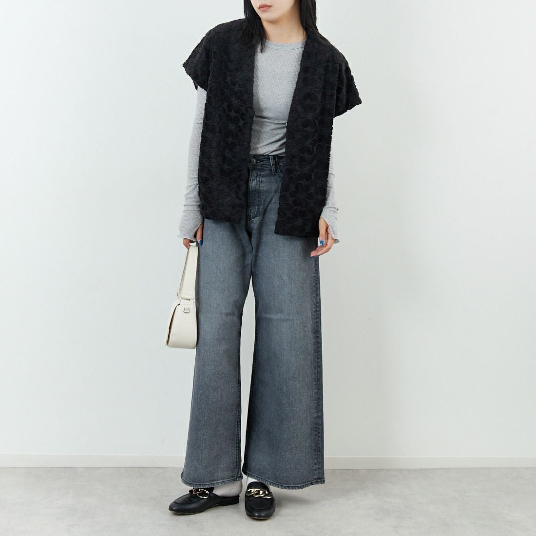 YANUK [ヤヌーク] ルーズバギー KATE/ケイト [57153089] OFG &&モデル身長：167cm 着用サイズ：25&&