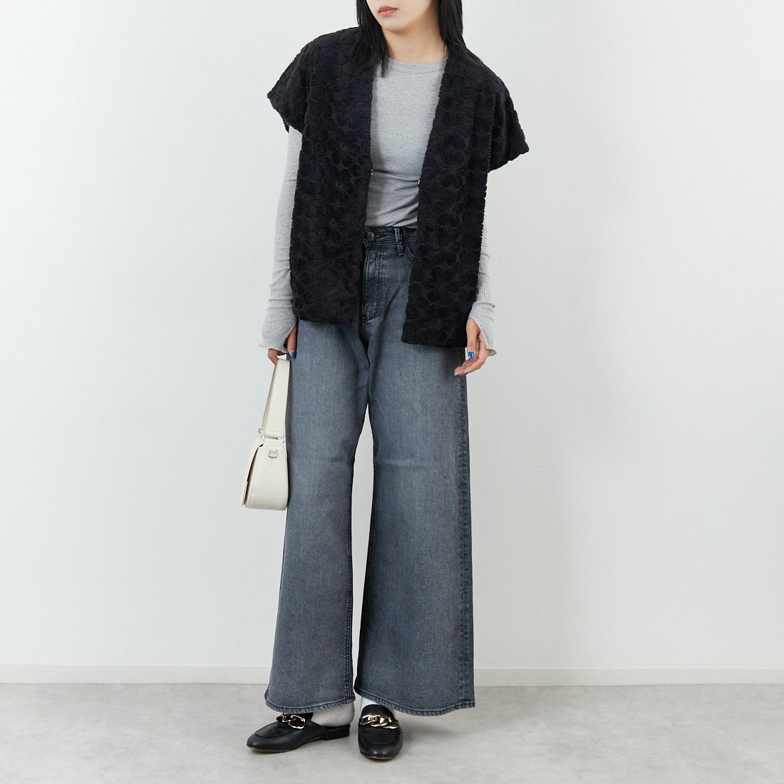 YANUK [ヤヌーク] ルーズバギー KATE/ケイト [57153089] OFG &&モデル身長：167cm 着用サイズ：25&&