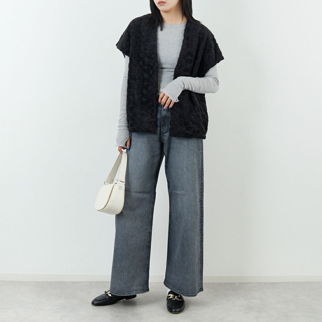 YANUK [ヤヌーク] ルーズバギー KATE/ケイト [57153089] OFG &&モデル身長：167cm 着用サイズ：25&&