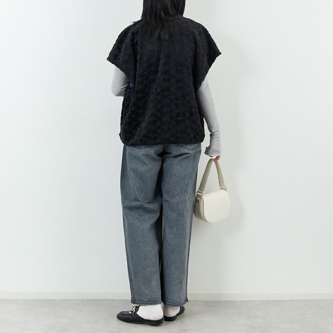 YANUK [ヤヌーク] ルーズバギー KATE/ケイト [57153089] OFG &&モデル身長：167cm 着用サイズ：25&&