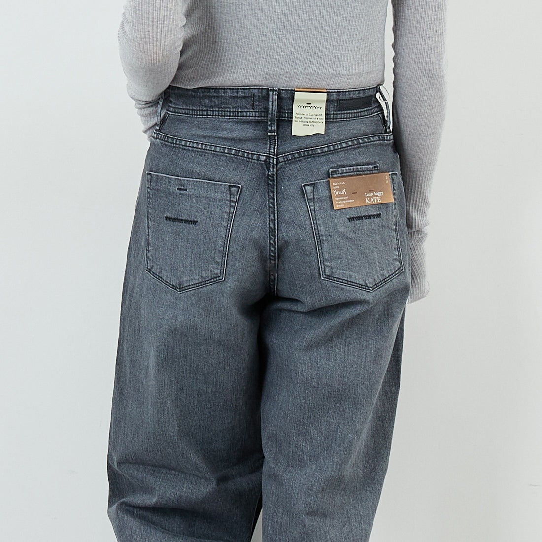 YANUK [ヤヌーク] ルーズバギー KATE/ケイト [57153089] OFG &&モデル身長：167cm 着用サイズ：25&&