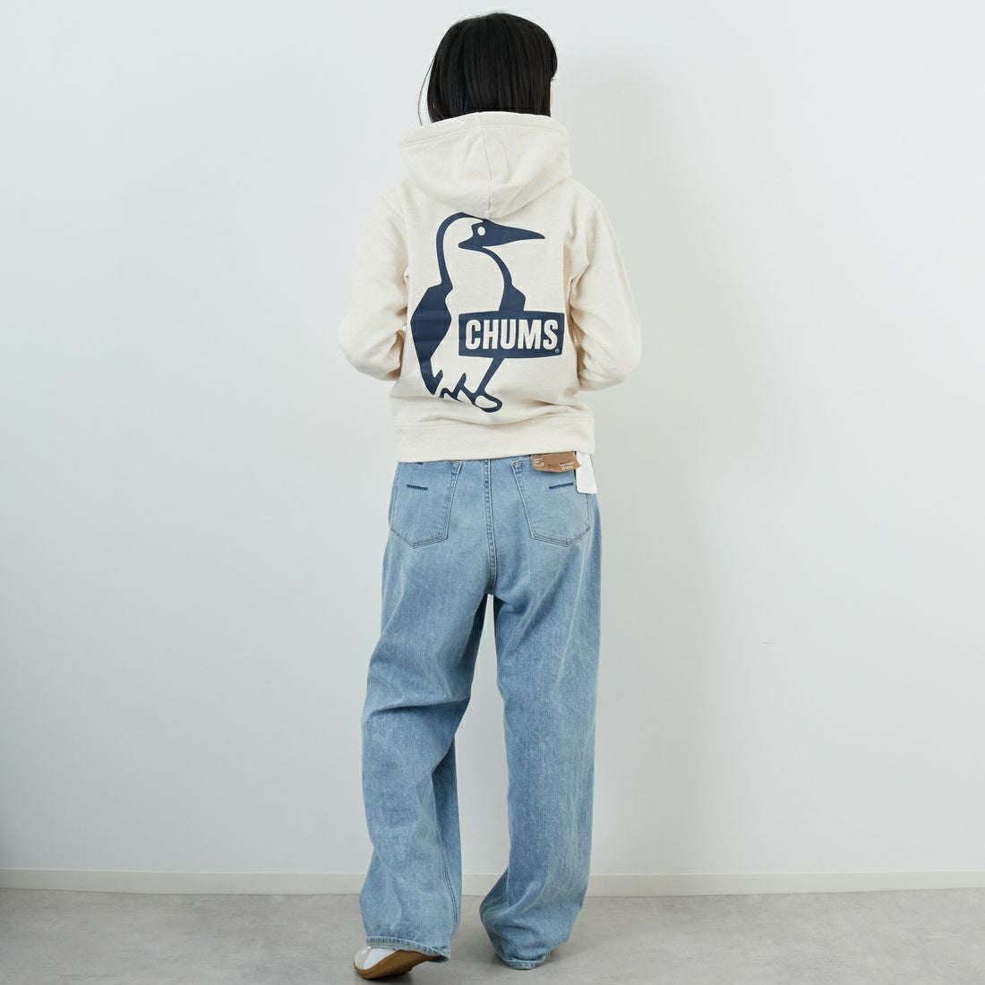 CHUMS [チャムス] ブービーロゴジップパーカー [CH10-1522] W095 H.NA/ &&モデル身長：162cm 着用サイズ：WM&&