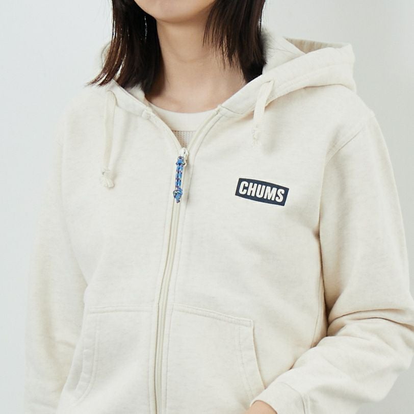 CHUMS [チャムス] ブービーロゴジップパーカー [CH10-1522] W095 H.NA/ &&モデル身長：162cm 着用サイズ：WM&&