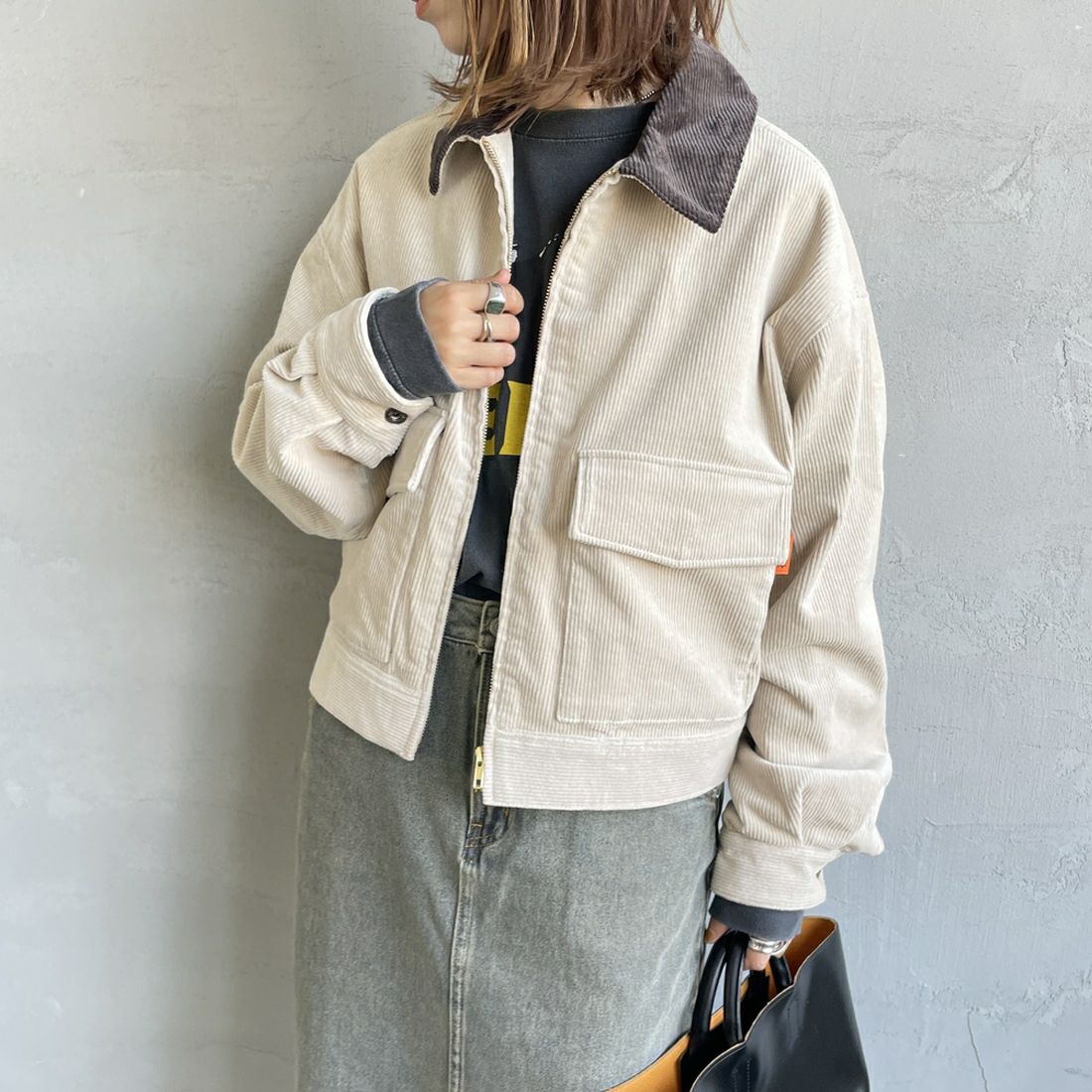 GREIGE&&モデル身長：158cm 着用サイズ：F&&