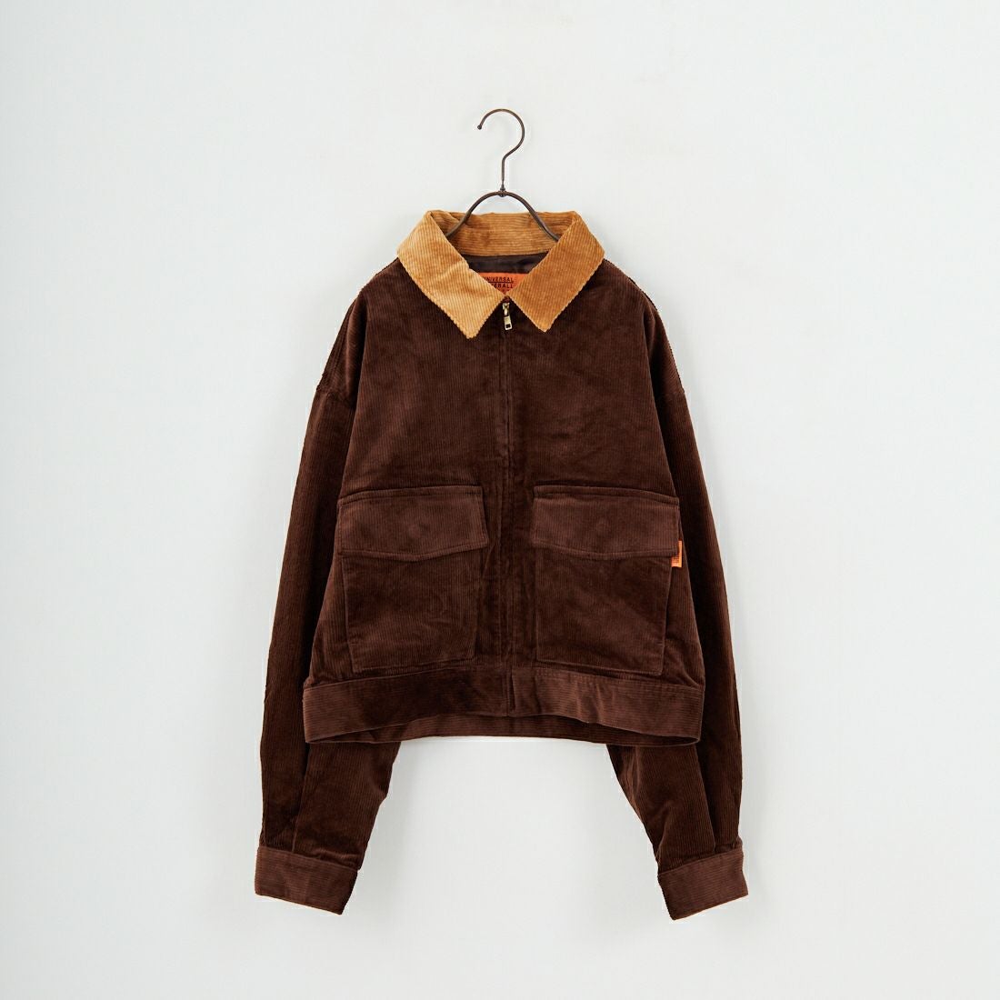 UNIVERSAL OVERALL [ユニバーサルオーバーオール] 別注 ショート丈ワークジャケット [U2532472IN-JF] BROWN