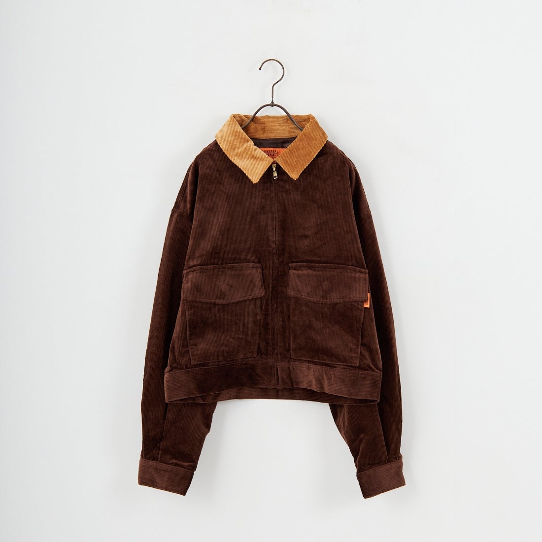 UNIVERSAL OVERALL [ユニバーサルオーバーオール] 別注 ショート丈ワークジャケット [U2532472IN-JF] BROWN