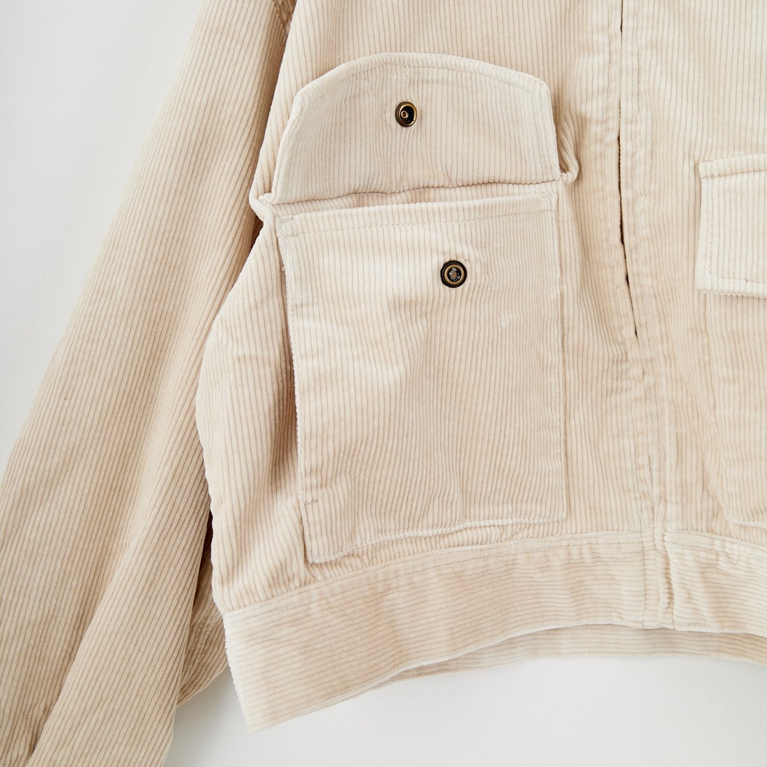 UNIVERSAL OVERALL [ユニバーサルオーバーオール] 別注 ショート丈ワークジャケット [U2532472IN-JF] GREIGE