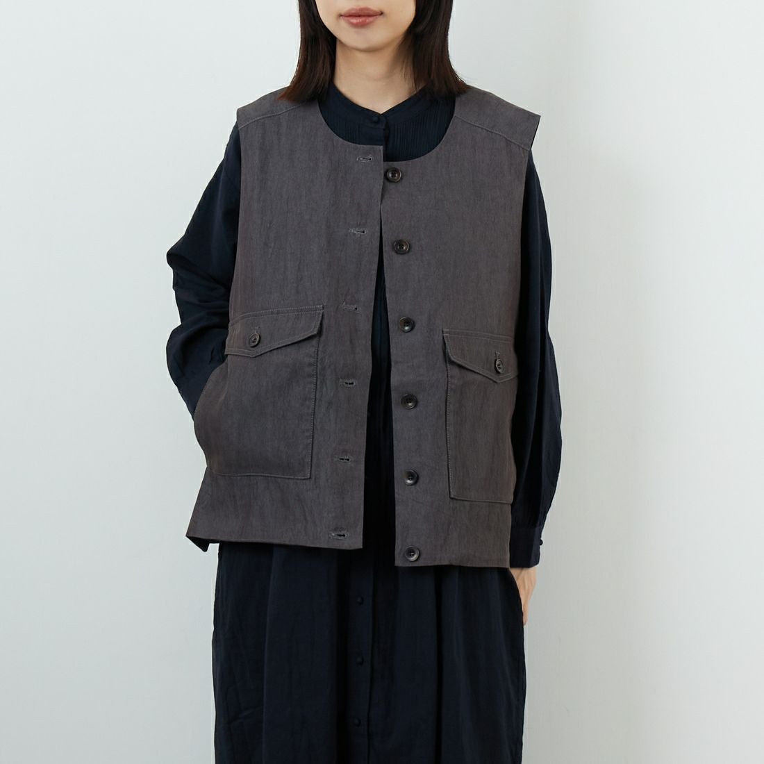 88 CHARCOA&&モデル身長：162cm 着用サイズ：F&&