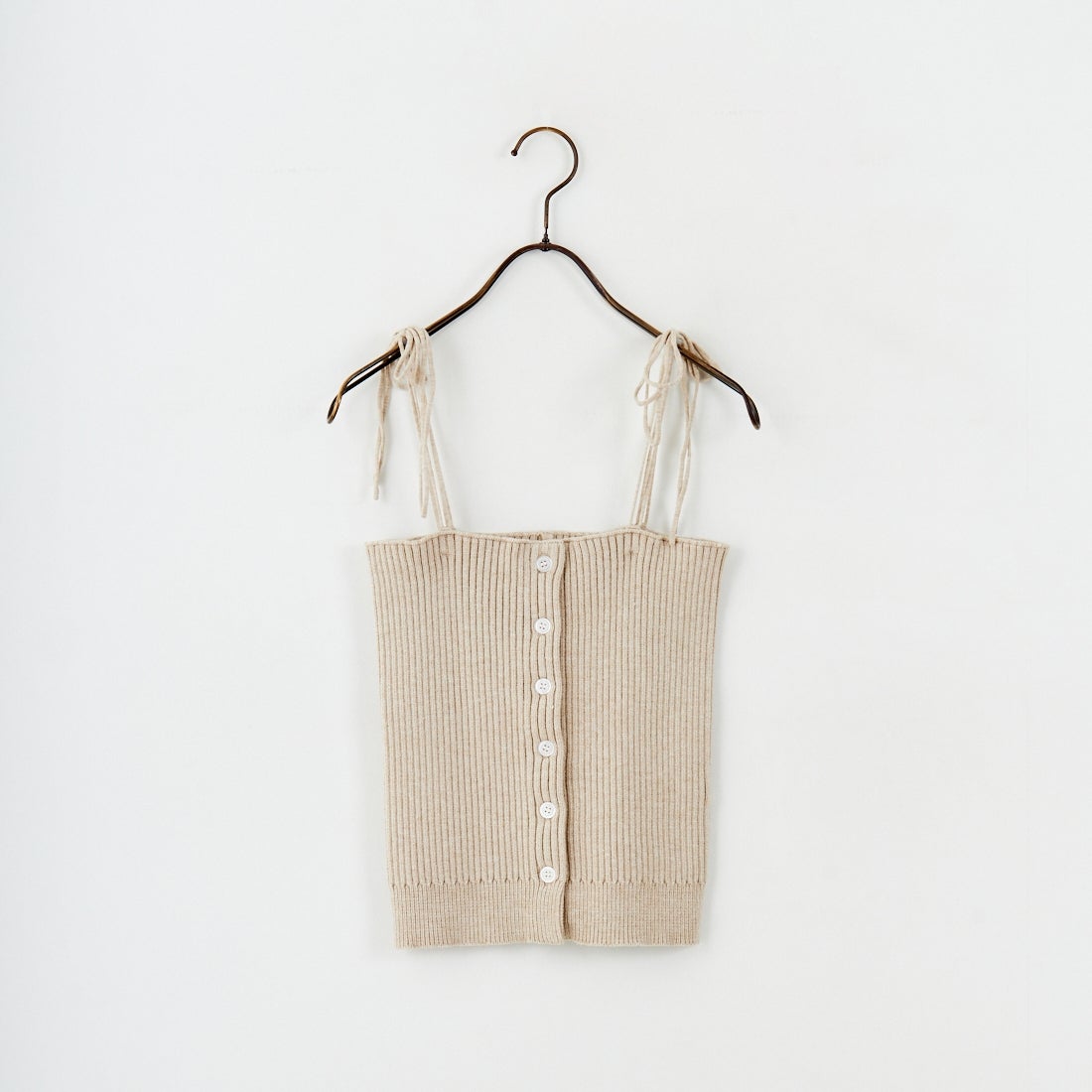 nenom [ネノム] マルチWAY フロントボタンリブニットビスチェ [NE25131033] 22 BEIGE