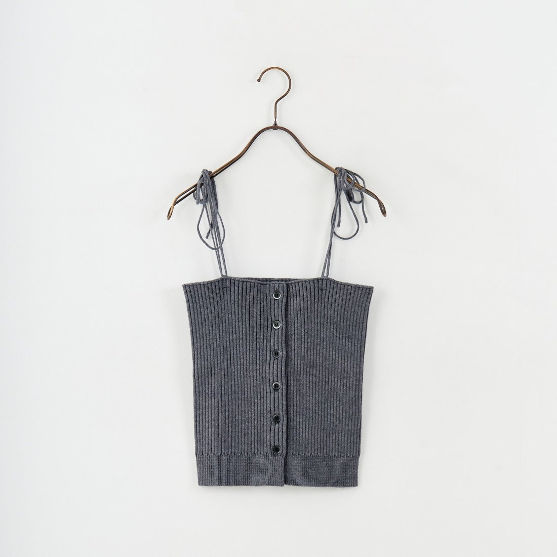 nenom [ネノム] マルチWAY フロントボタンリブニットビスチェ [NE25131033] 07 GRAY