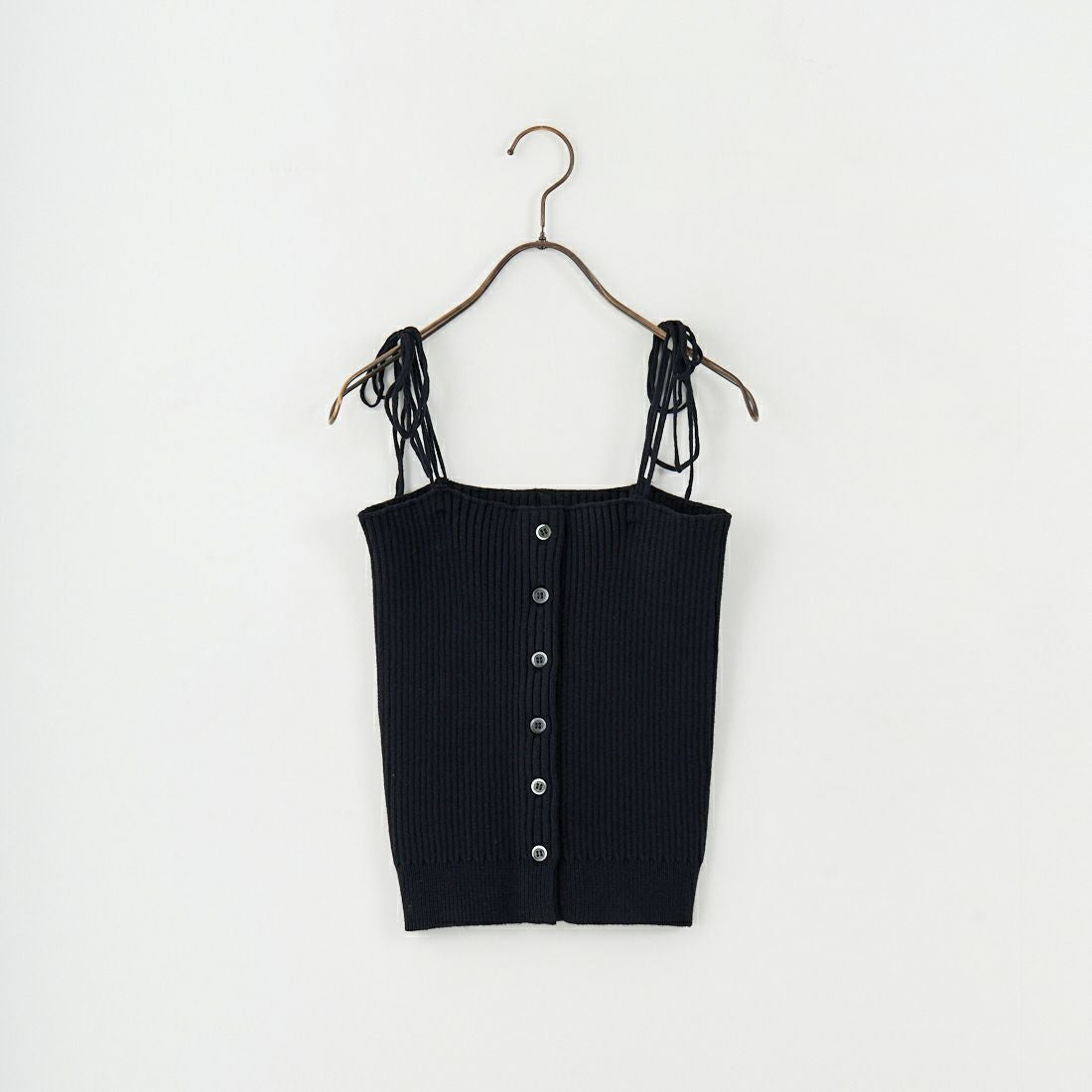 nenom [ネノム] マルチWAY フロントボタンリブニットビスチェ [NE25131033] 09 BLACK