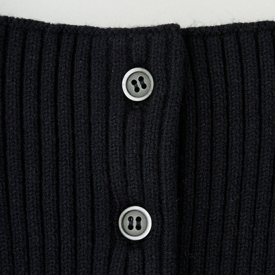 nenom [ネノム] マルチWAY フロントボタンリブニットビスチェ [NE25131033] 09 BLACK