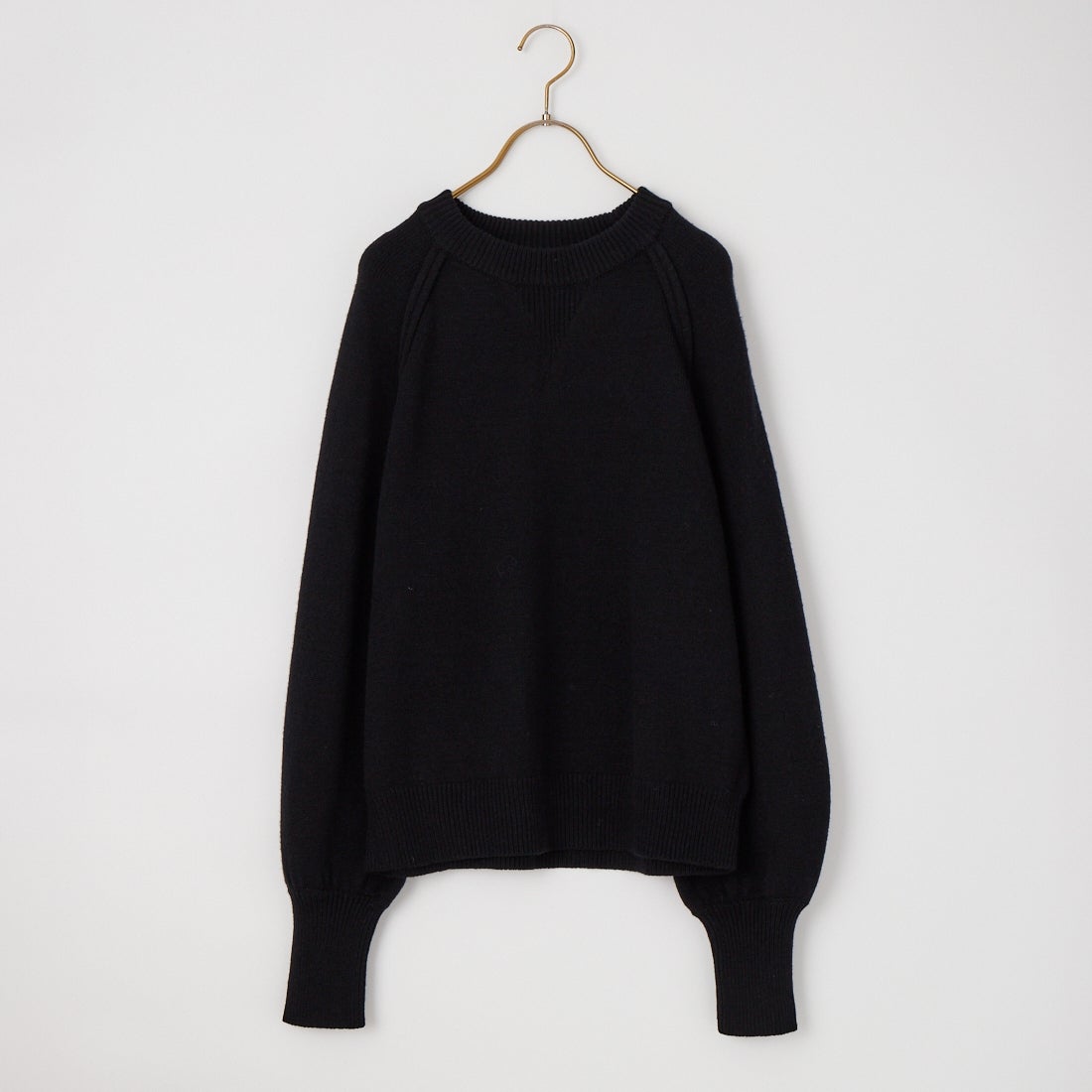 nenom [ネノム] スウェットライクニットプルオーバー [NE24131038] 09 BLACK