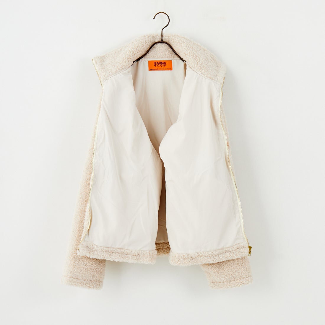 UNIVERSAL OVERALL [ユニバーサルオーバーオール] 別注 カールボアブルゾン [U2532400IN-JF] IVORY