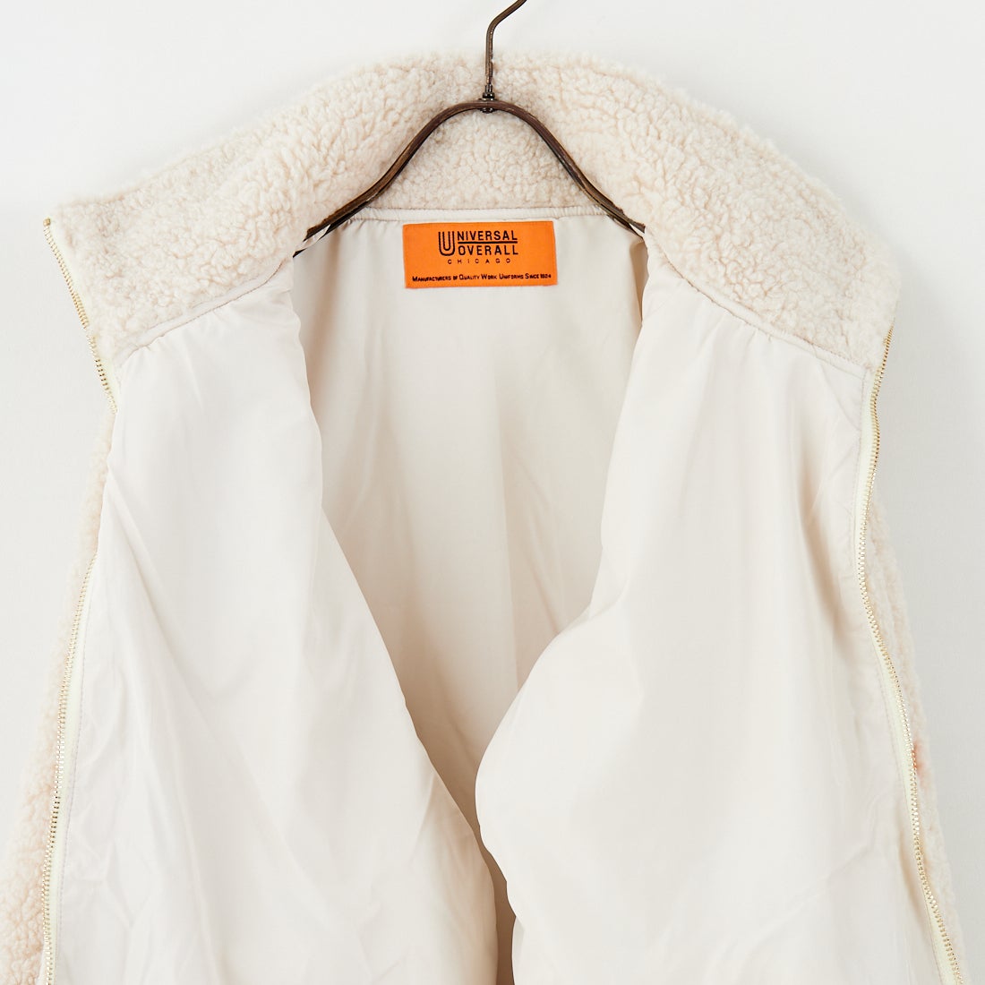 UNIVERSAL OVERALL [ユニバーサルオーバーオール] 別注 カールボアブルゾン [U2532400IN-JF] IVORY