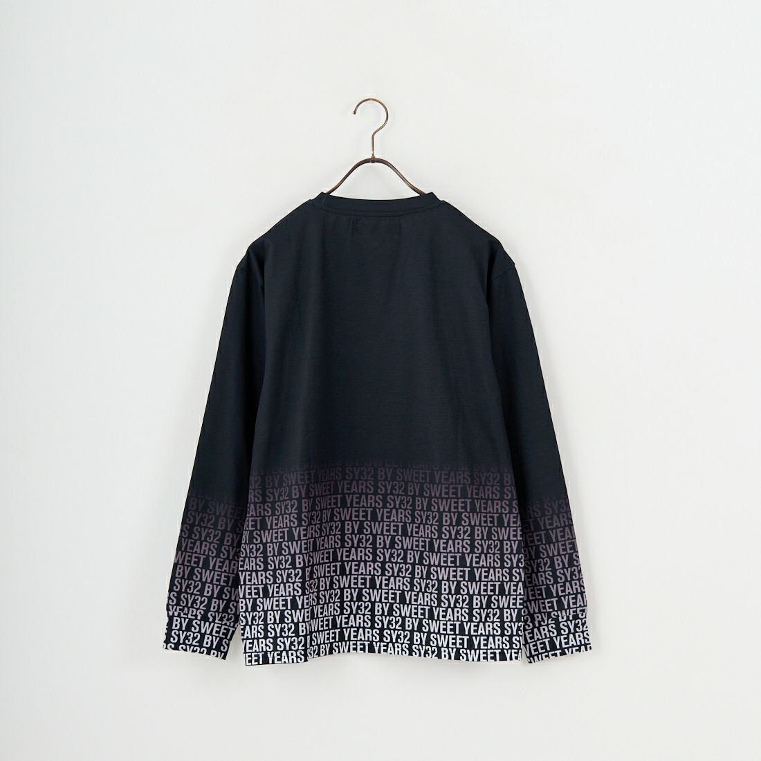 SY32 [エスワイサーティトゥ] グラデーションロゴ ロングスリーブTシャツ [15507] BLACK