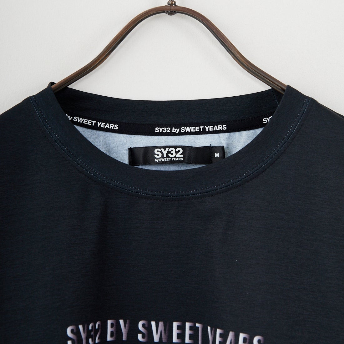 SY32 [エスワイサーティトゥ] グラデーションロゴ ロングスリーブTシャツ [15507] BLACK