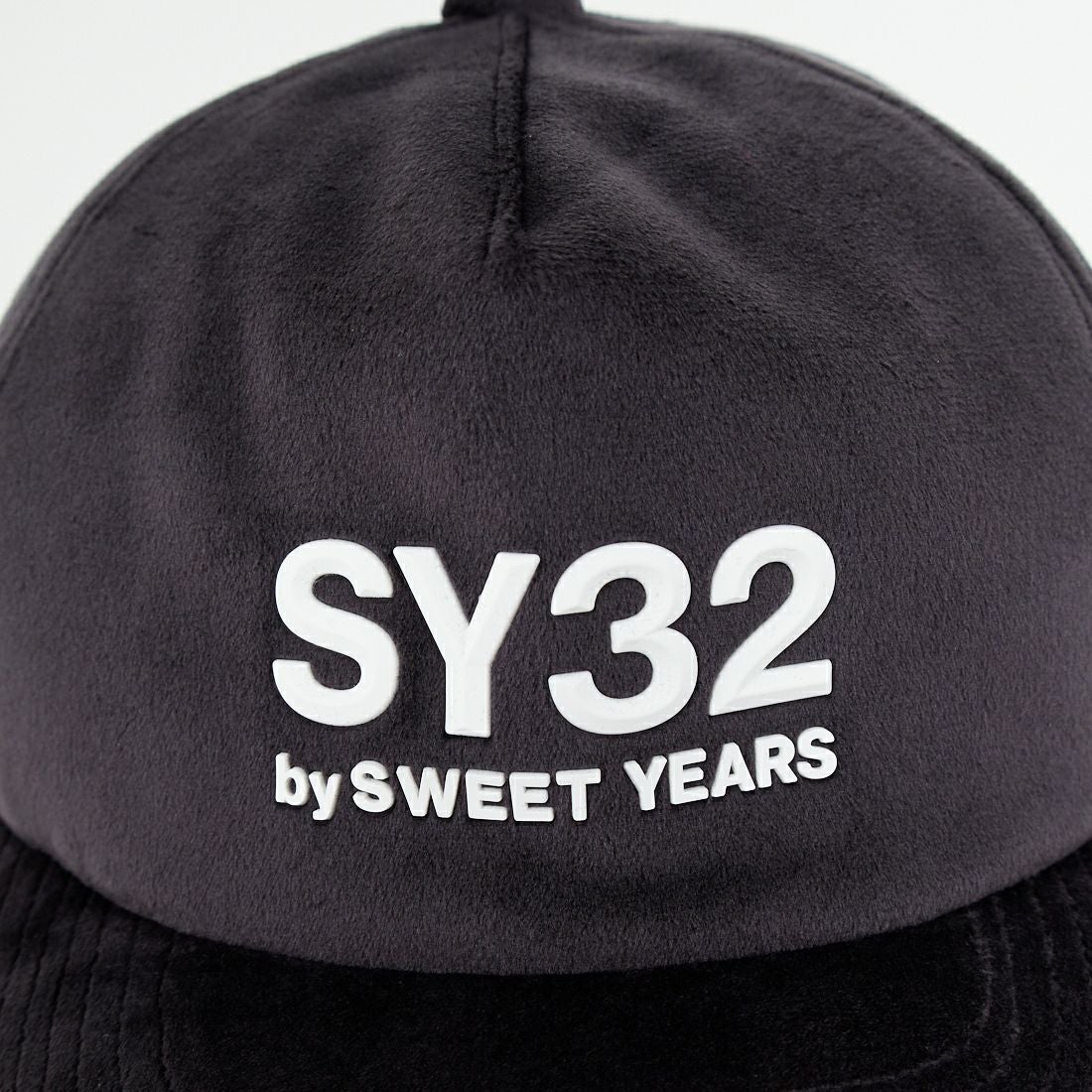 SY32 [エスワイサーティトゥ] ベロア 3レイヤーキャップ [15533] BLACK