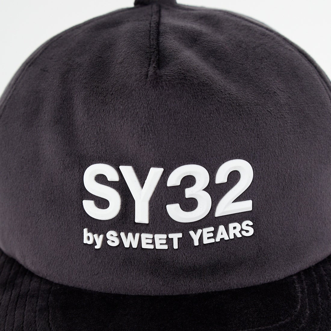 SY32 [エスワイサーティトゥ] ベロア 3レイヤーキャップ [15533] BLACK