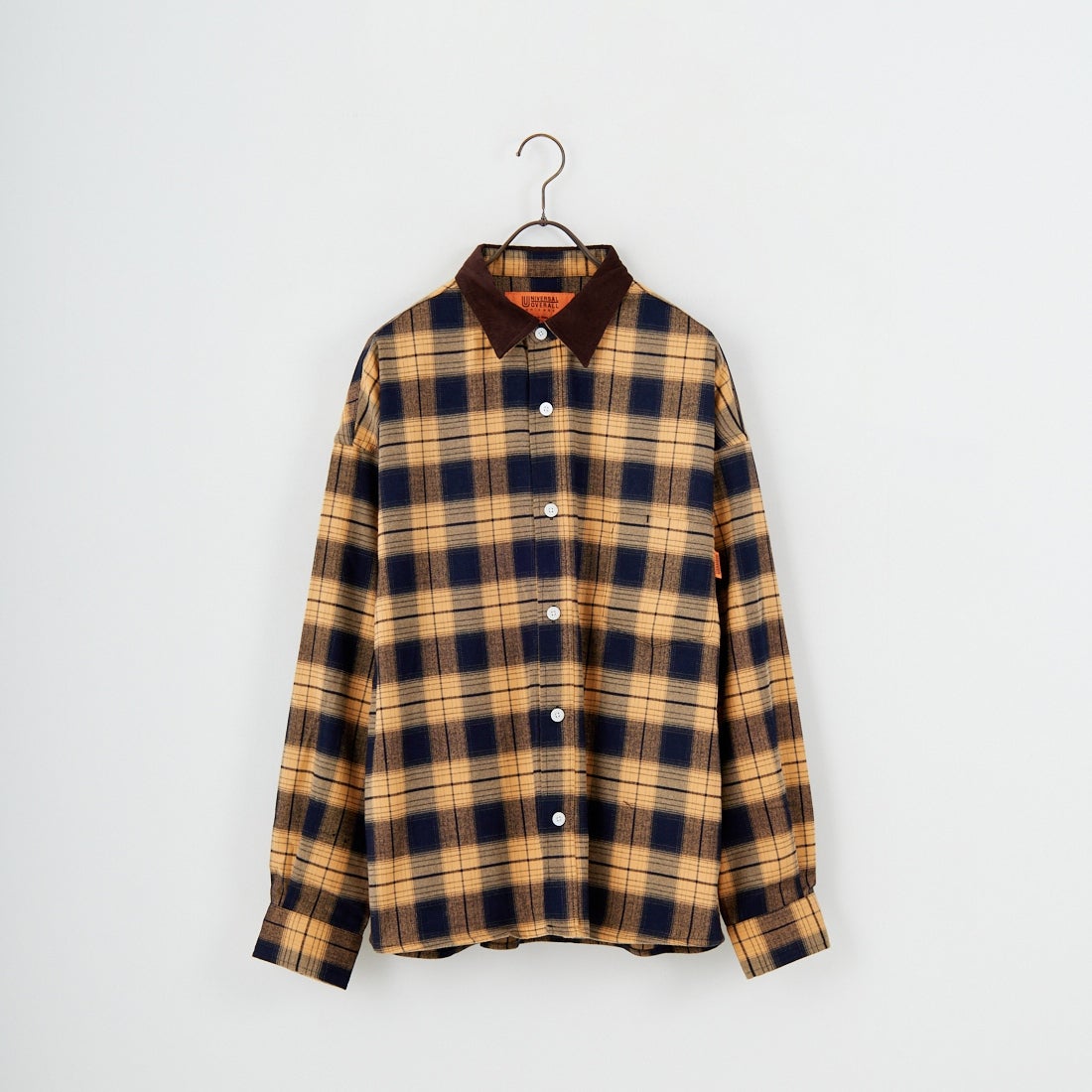 UNIVERSAL OVERALL [ユニバーサルオーバーオール] 別注 ビッグシルエットパジャマシャツ [U2511100IN-JF] YELLOW