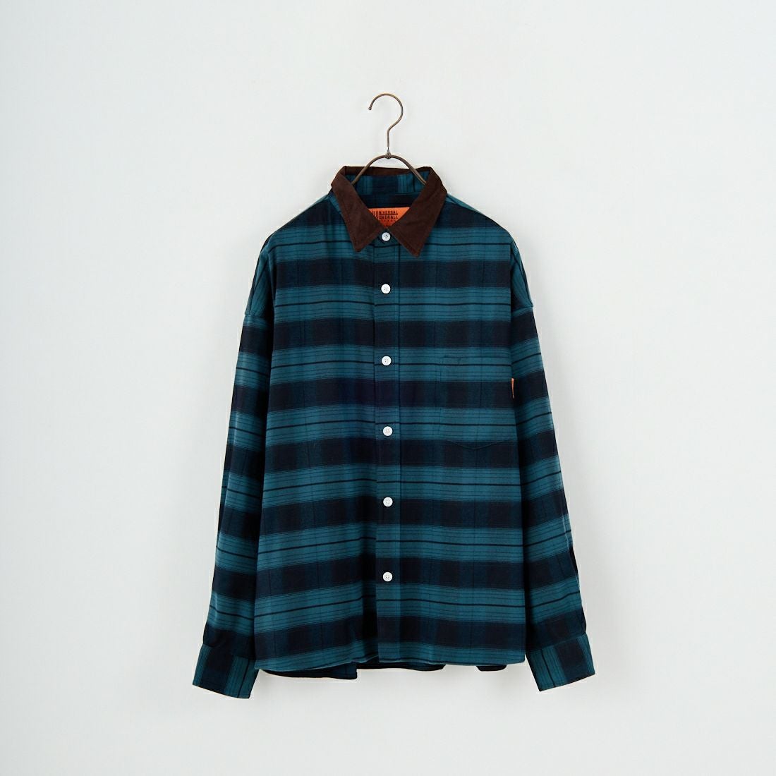 UNIVERSAL OVERALL [ユニバーサルオーバーオール] 別注 ビッグシルエットパジャマシャツ [U2511100IN-JF] GREEN