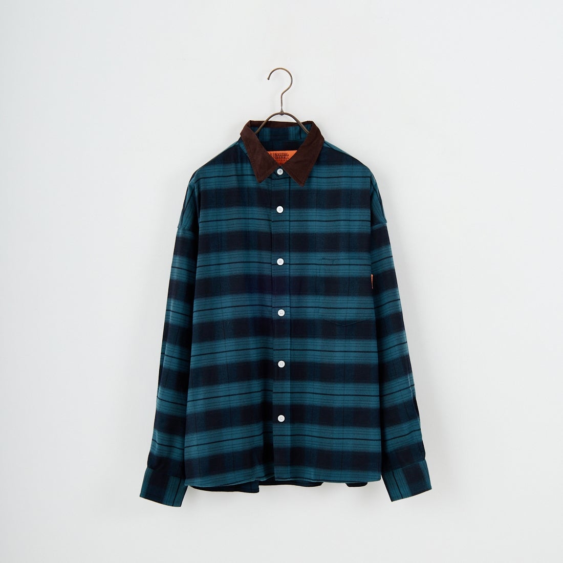 UNIVERSAL OVERALL [ユニバーサルオーバーオール] 別注 ビッグシルエットパジャマシャツ [U2511100IN-JF] GREEN