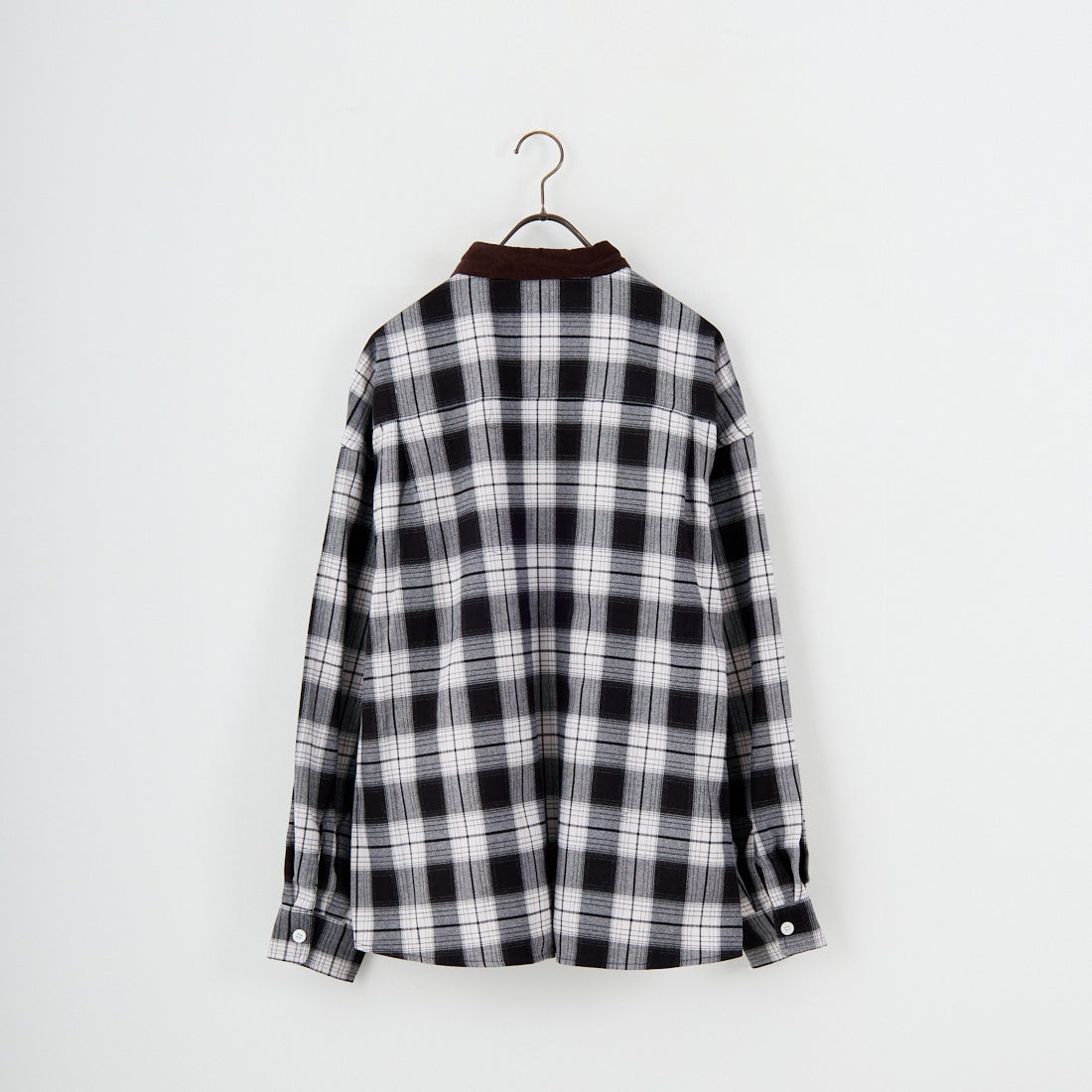 UNIVERSAL OVERALL [ユニバーサルオーバーオール] 別注 ビッグシルエットパジャマシャツ [U2511100IN-JF] BLACK