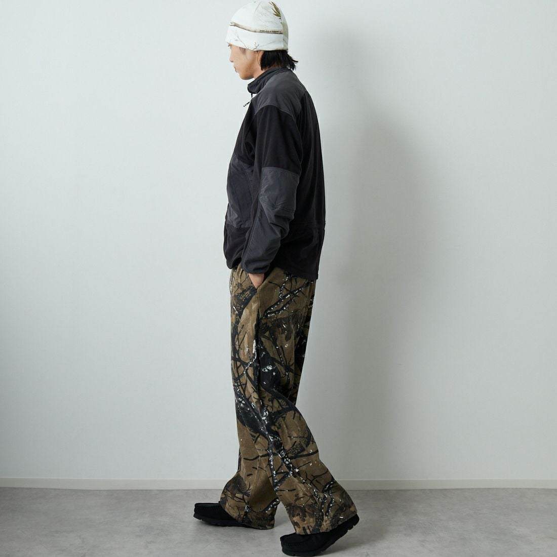 Marmot [マーモット] アルピニストテックセーター [MTFW25MFL032] BLACK &&モデル身長：179cm 着用サイズ：M&&