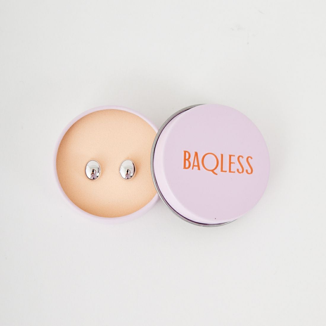 Baqless [バックレス] アミティ エッグ シルバー ピアス [AM-EG-SV] SILVER