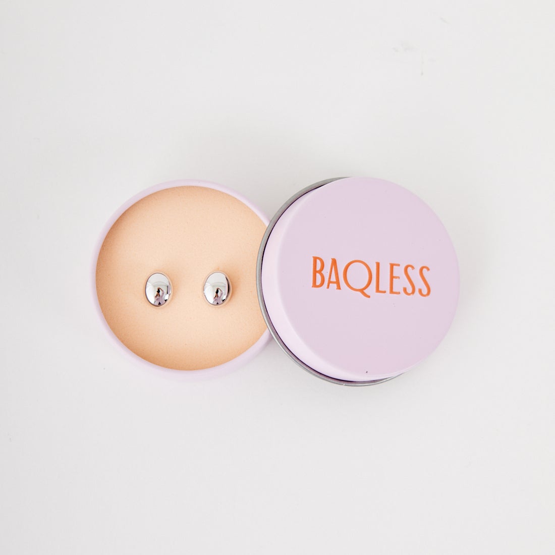 Baqless [バックレス] アミティ エッグ シルバー ピアス [AM-EG-SV] SILVER