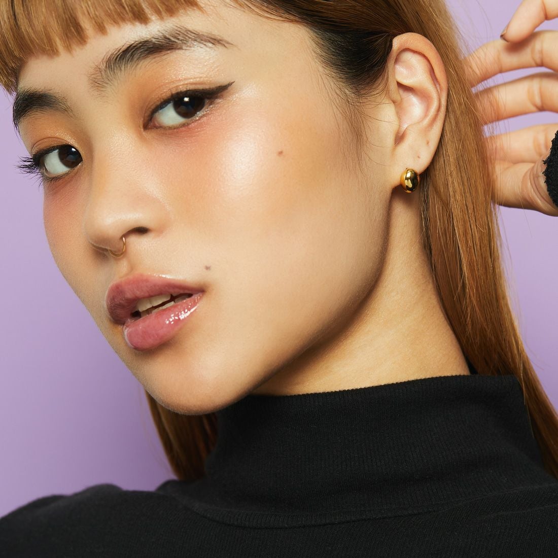 Baqless [バックレス] アミティ エッグ ゴールド ピアス [AM-EG-YG] GOLD