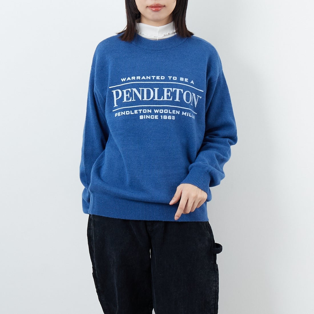 61 D.BLUE&&モデル身長：162cm 着用サイズ：S&&