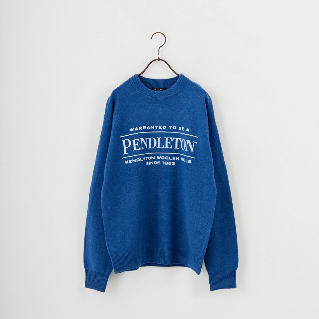 PENDLETON [ペンドルトン] ロゴプリントクルーネックニット [5575-2002] 61 D.BLUE