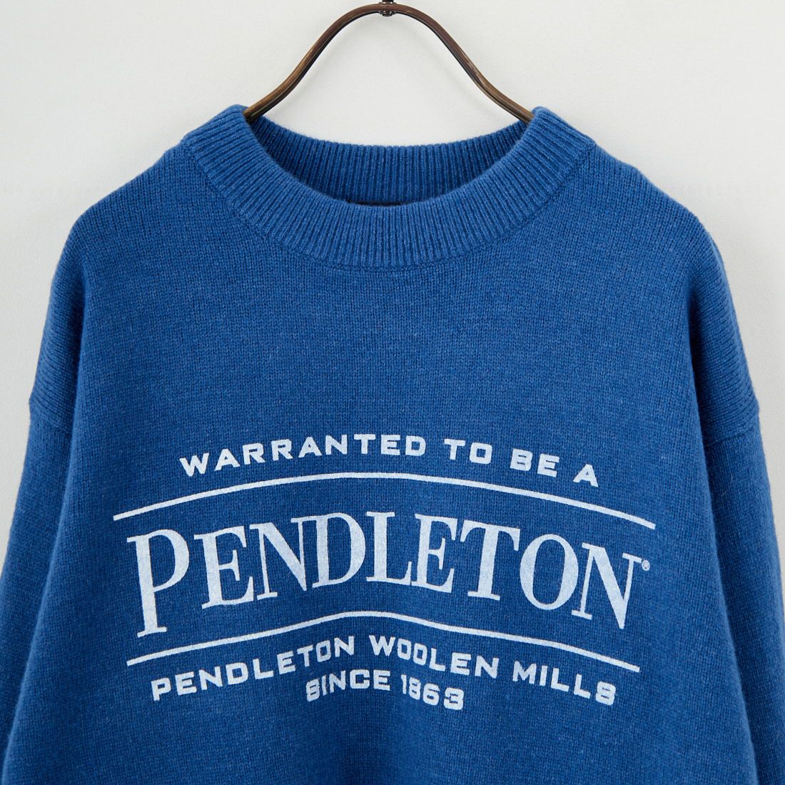 PENDLETON [ペンドルトン] ロゴプリントクルーネックニット [5575-2002] 61 D.BLUE