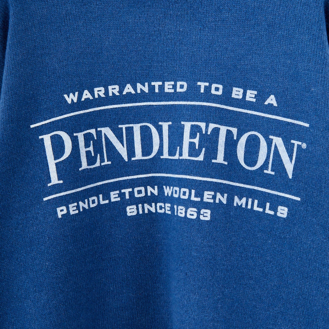 PENDLETON [ペンドルトン] ロゴプリントクルーネックニット [5575-2002] 61 D.BLUE