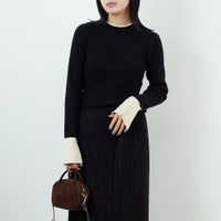 09 BLK/OFF&&モデル身長：167cm 着用サイズ：F&&