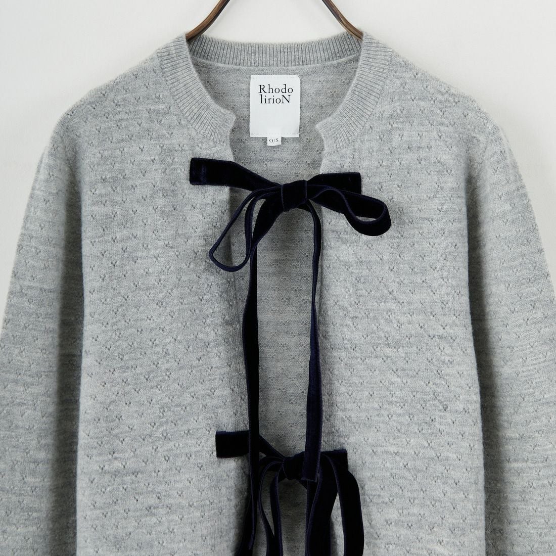 RhodolirioN [ロドリリオン] ボイルニット リボンカーディガン [RV1061