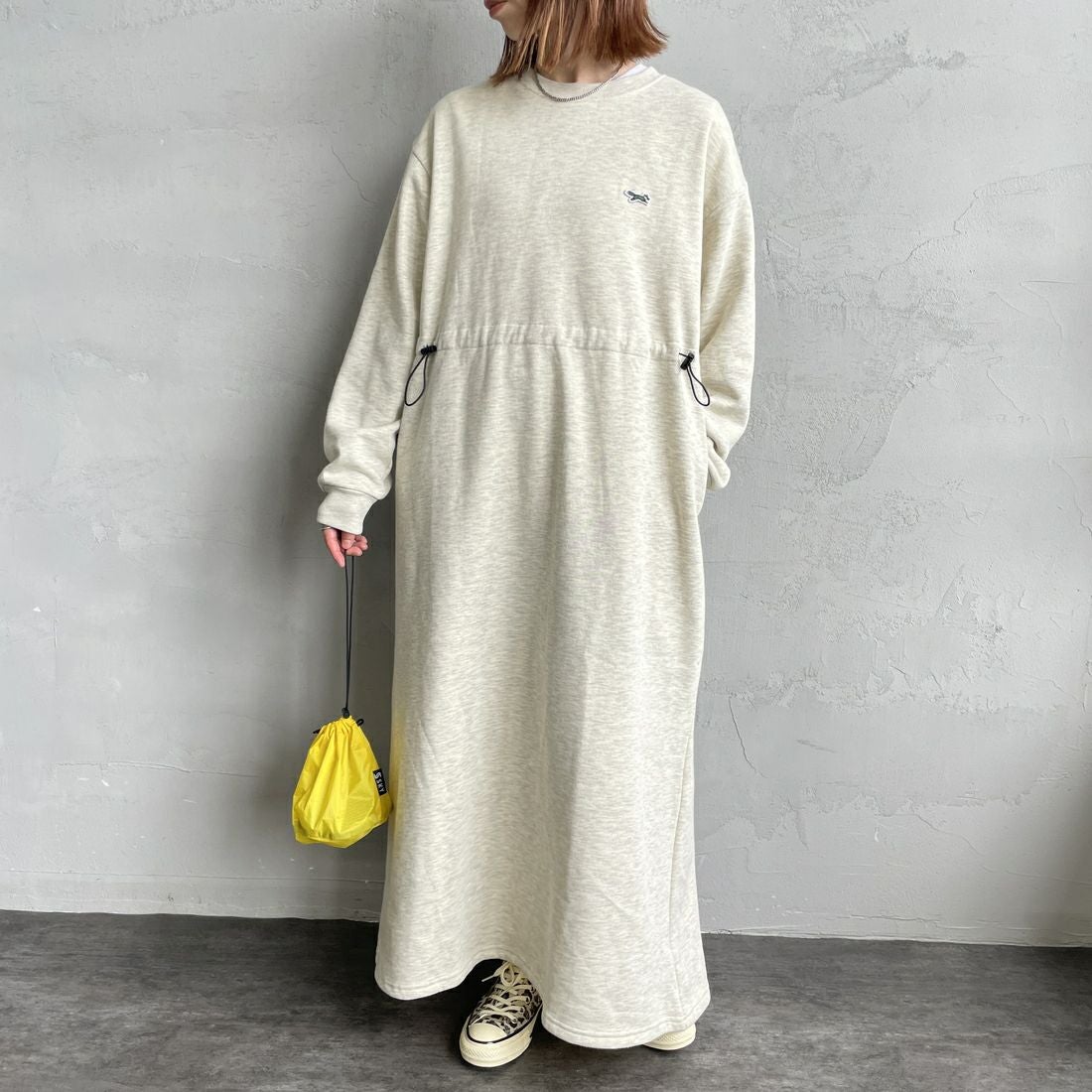 THE FOX [ザフォックス] ウエストドローコード スウェットワンピース