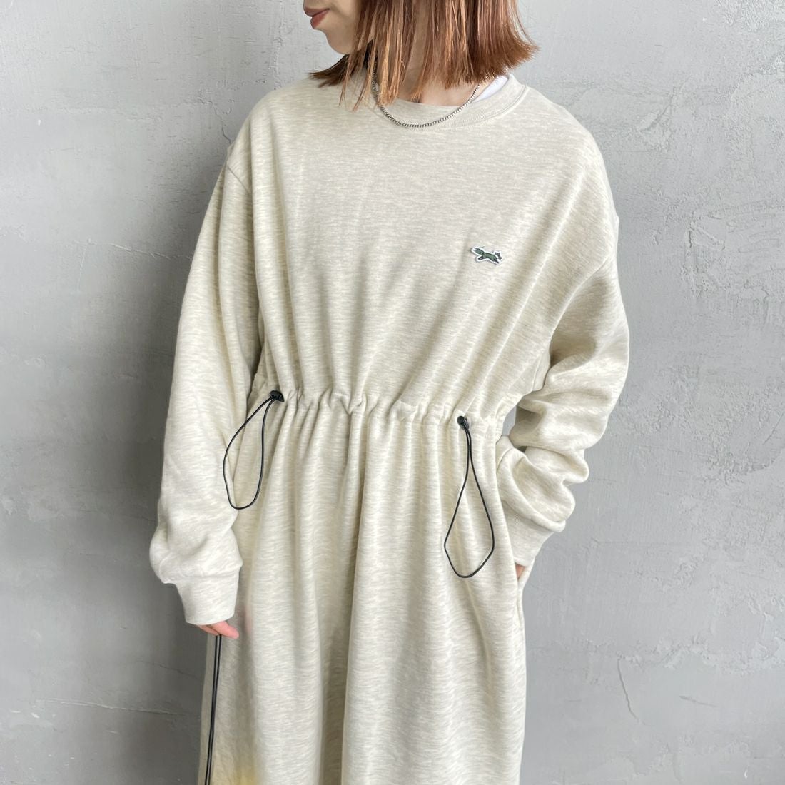 THE FOX [ザフォックス] ウエストドローコード スウェットワンピース