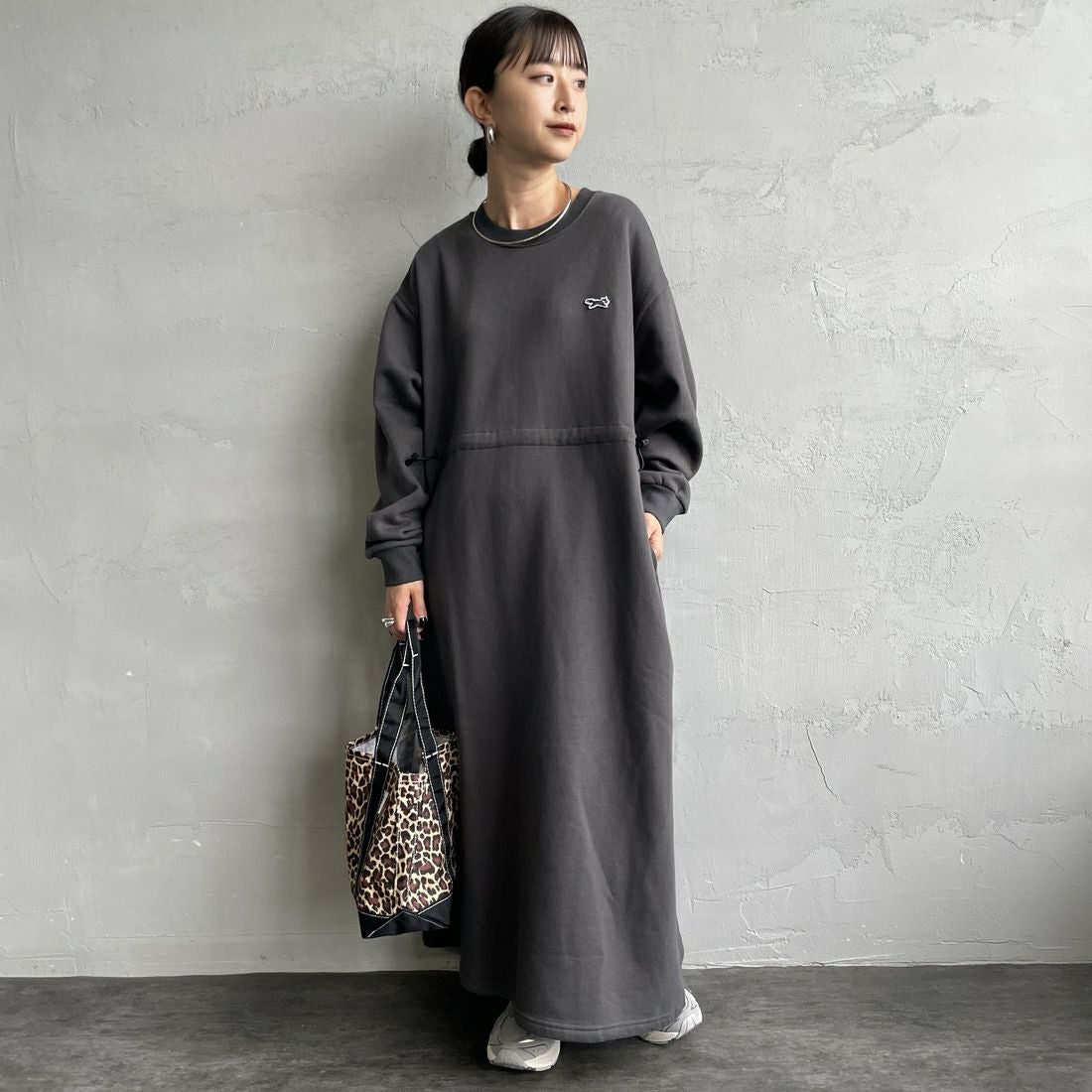 THE FOX [ザフォックス] ウエストドローコード スウェットワンピース