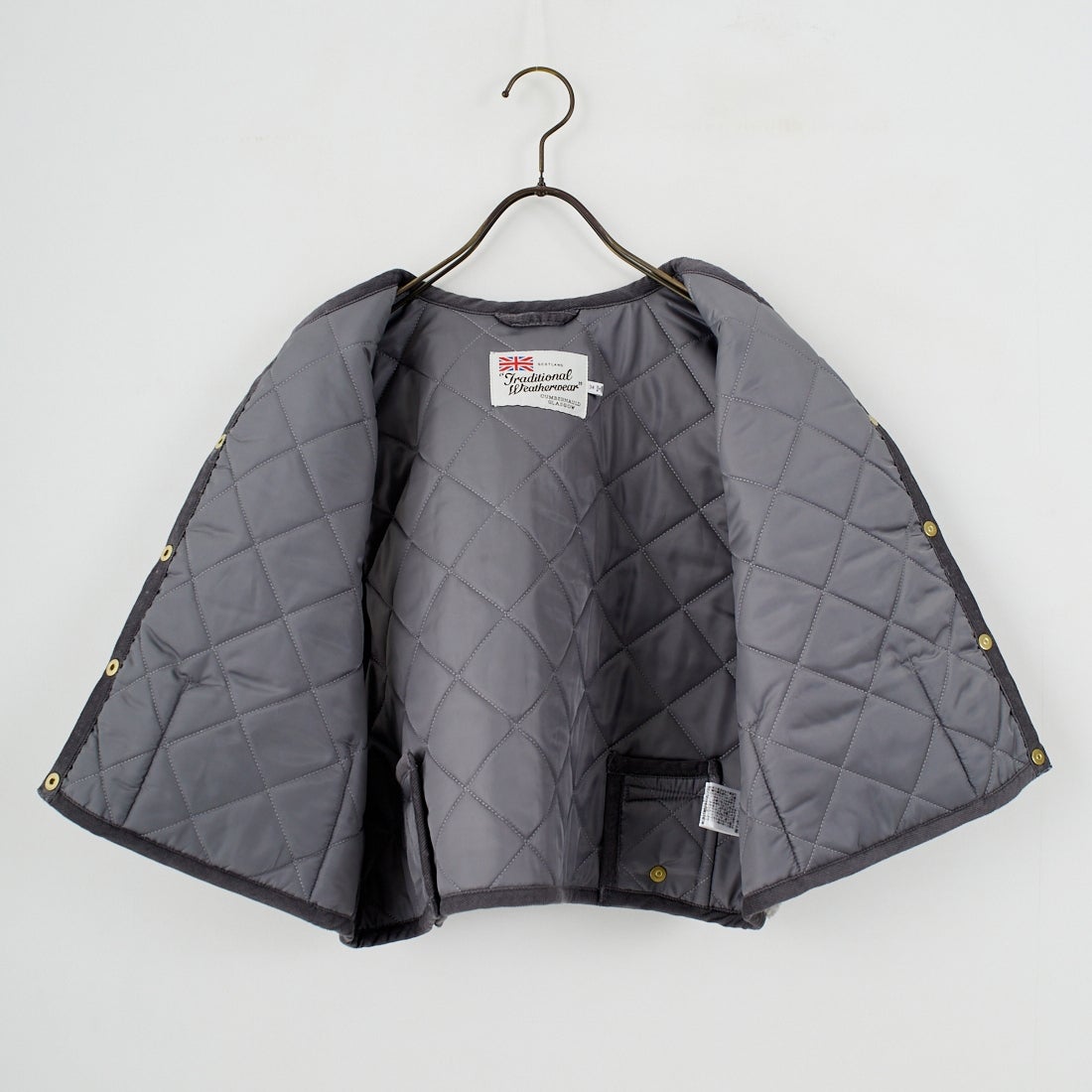 Traditional Weatherwear [トラディショナル ウェザーウェア] アークリー ジレ エコファー [L252APQVS0308UF] UF03 S.GY/